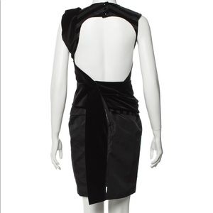 SPORTMAX Backless Black Dress